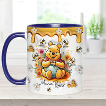 Load image into Gallery viewer, Personalized Mama Bear Accent Mug Custom Name Gift for Mom