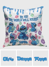 Load image into Gallery viewer, Personalized Autism Awareness Throw Pillow Custom Name Gift