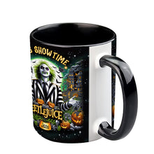 Load image into Gallery viewer, Personalized Beetlejuice Accent Mug Custom Name Gift for Halloween