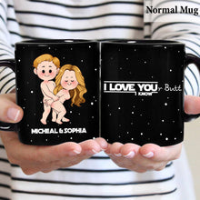 Load image into Gallery viewer, Personalized Black Coffee Mug Custom Couple Names Gift Idea