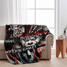 Load image into Gallery viewer, Personalized Horror Movie Watching Blanket Custom Name Gift