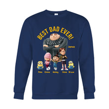 Load image into Gallery viewer, Personalized Best Dad Ever T-shirt & Hoodie Gift for Father's Day