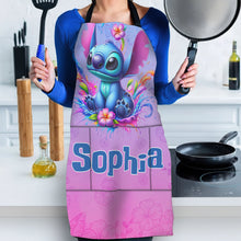 Load image into Gallery viewer, Personalized Colorful Ohana Apron with Custom Name Gift for Cooking Enthusiast