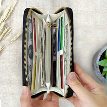 Load image into Gallery viewer, Personalized Minnie Mouse Leather Long Wallet for Women