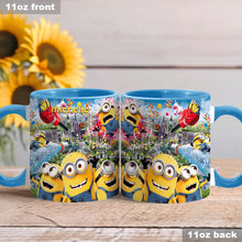 Load image into Gallery viewer, Personalized Minions Accent Mug Custom Name Gift for Kids