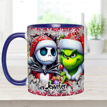 Load image into Gallery viewer, Personalized Nightmare Christmas Accent Mug Custom Name Gift