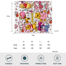 Load image into Gallery viewer, Personalized Winnie the Pooh Mouse Blanket Unique Gift for Loved Ones