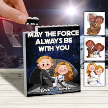 Load image into Gallery viewer, Personalized One-Sided Building Blocks Custom Name Gift for Star Wars Fans