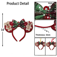 Load image into Gallery viewer, Personalized Christmas Mouse Ears Ornament Custom Name Gift