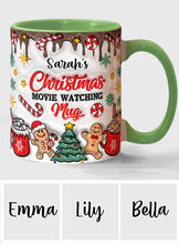 Load image into Gallery viewer, Personalized Christmas Movie Watching Mug Custom Name Gift