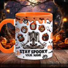 Load image into Gallery viewer, Personalized Stay Spooky Accent Mug Custom Name Gift