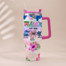 Load image into Gallery viewer, Personalized Ohana Tumbler with Handle Custom Name Gift for Mom