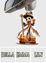 Load image into Gallery viewer, Personalized Halloween Car Ornament Custom Name Acrylic Gift