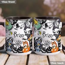 Load image into Gallery viewer, Personalized Halloween Accent Mug with Custom Name Gift