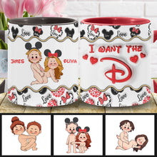 Load image into Gallery viewer, Personalized Accent Mug with Custom Name for Valentine's Day Gift