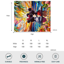 Load image into Gallery viewer, Personalized Romantic Sunset Mouse Blanket Custom Couple Gift