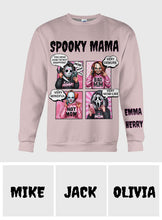 Load image into Gallery viewer, Personalized Spooky Mama All Over Shirt Custom Name Gift for Mom