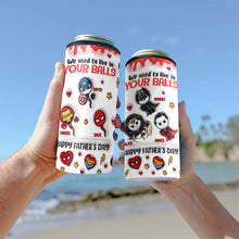 Load image into Gallery viewer, Personalized Marvelous Universe Can Cooler Custom Name Gift for Dad