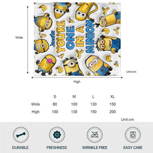 Load image into Gallery viewer, Personalized Minion Blanket Custom Name Gift for Kids