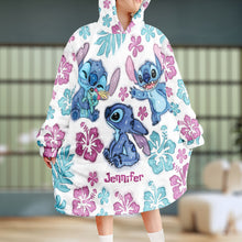 Load image into Gallery viewer, Personalized Ohana Blanket Hoodie Ultra-Soft Custom Gift for Kids