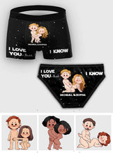 Load image into Gallery viewer, Personalized Couple Briefs & Boxers Funny Gift for Anniversary