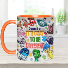 Load image into Gallery viewer, Personalized Autism Awareness Accent Mug Custom Name Gift for Kids