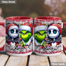 Load image into Gallery viewer, Personalized Nightmare Christmas Accent Mug Custom Name Gift
