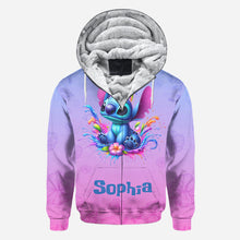 Load image into Gallery viewer, Personalized Blue Ohana All Over Shirt Custom Name Gift