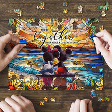 Load image into Gallery viewer, Personalized Couple Jigsaw Puzzle Unique Gift for Engagement Anniversary