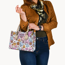 Load image into Gallery viewer, Personalized Leather Handbag with Disney Design for Her