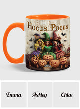 Load image into Gallery viewer, Personalized Hocus Pocus Witches Accent Mug Custom Name Gift