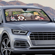 Load image into Gallery viewer, Personalized Dog Car Sunshade Custom Name Gift for Dog Lovers