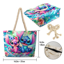 Load image into Gallery viewer, Personalized Canvas Beach Bag with Custom Design for Summer Vibes
