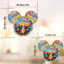 Load image into Gallery viewer, Personalized Mouse Hanging Suncatcher Ornament Custom Gift for Couples