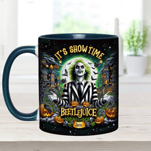 Load image into Gallery viewer, Personalized Beetlejuice Accent Mug Custom Name Gift for Halloween