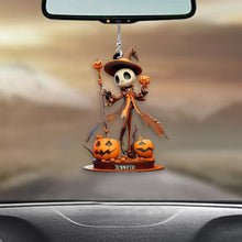 Load image into Gallery viewer, Personalized Halloween Car Ornament Custom Name Acrylic Gift