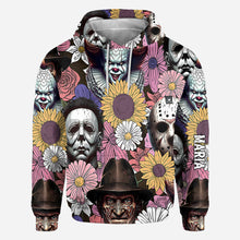 Load image into Gallery viewer, Personalized Horror Themed All Over Shirt Custom Design Gift