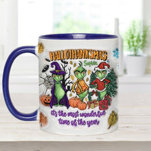Load image into Gallery viewer, Personalized Hallothanksmas Accent Mug Custom Name Gift for Christmas