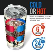 Load image into Gallery viewer, Personalized Nightmare On Main Street Tumbler Custom Name Gift