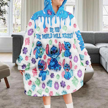 Load image into Gallery viewer, Personalized Autism Awareness Blanket Hoodie Custom Name Gift