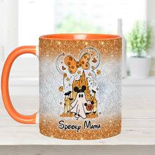 Load image into Gallery viewer, Personalized Spooky Mama Halloween Accent Mug Gift for Mom