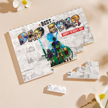 Load image into Gallery viewer, Personalized Best Dad Ever Building Brick Block Gift for Father's Day