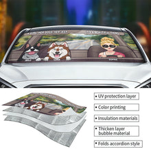 Load image into Gallery viewer, Personalized Dog Car Sunshade Custom Name Gift for Dog Lovers