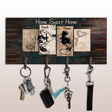Load image into Gallery viewer, Personalized Home Sweet Home Key Rack Custom Name Gift