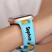 Load image into Gallery viewer, Personalized Silicone Apple Watch Band One In A Minion Gift