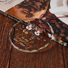 Load image into Gallery viewer, Personalized Round Glass Ornament Custom Love Gift for Couples