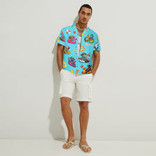 Load image into Gallery viewer, Personalized Horror Hawaiian Shirt Custom Name Gift for Him