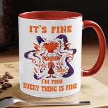 Load image into Gallery viewer, Personalized Accent Mug Cute Anxiety Design Gift for Graduation
