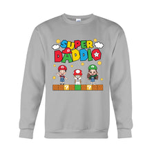Load image into Gallery viewer, Personalized Super Daddio T-shirt & Hoodie Gift for Dad