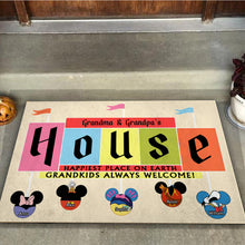 Load image into Gallery viewer, Personalized Doormat for Grandparents Custom Name Welcome Gift